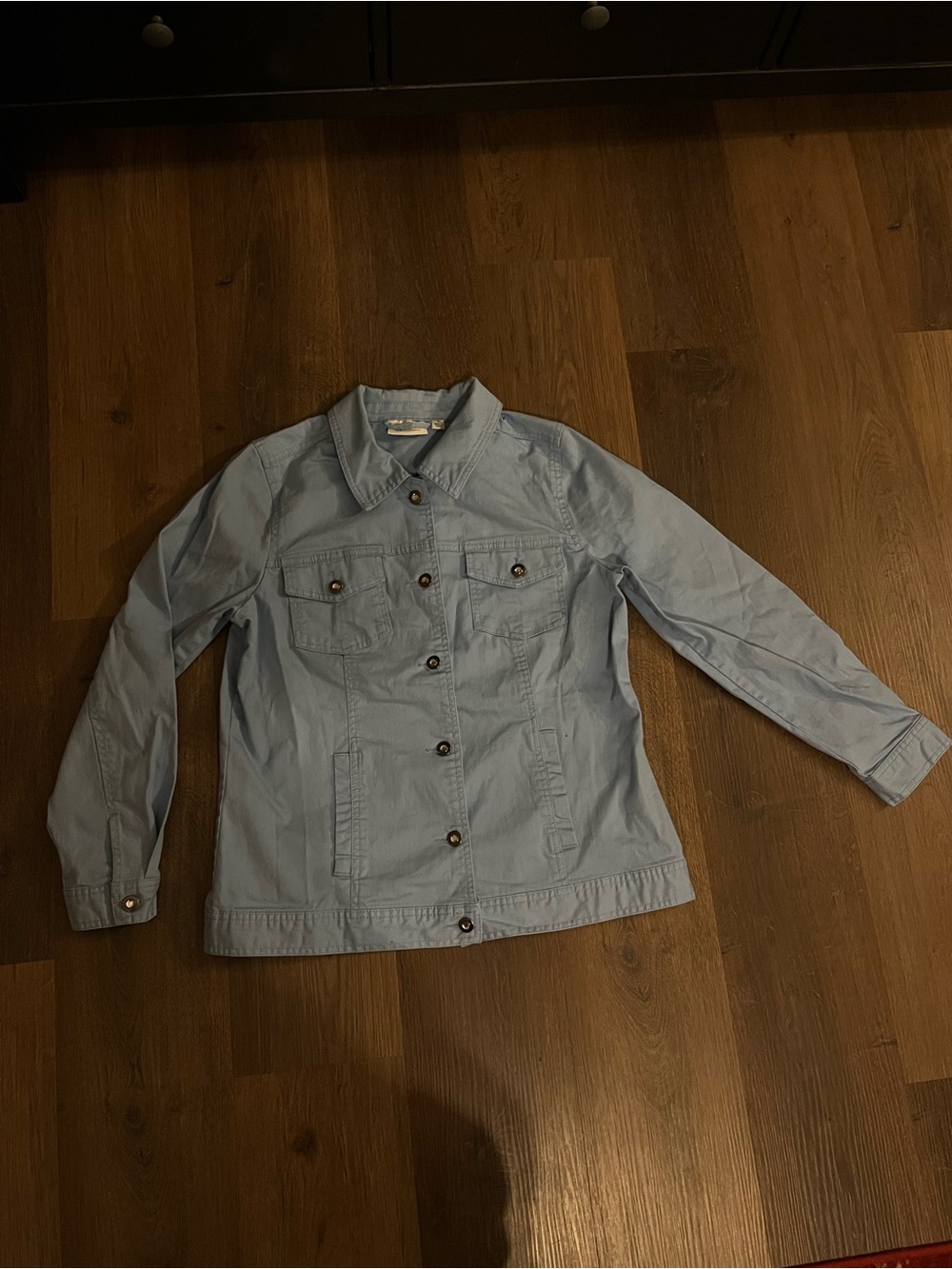 Denim&Co Light Blue Women's Button-Front Jacket